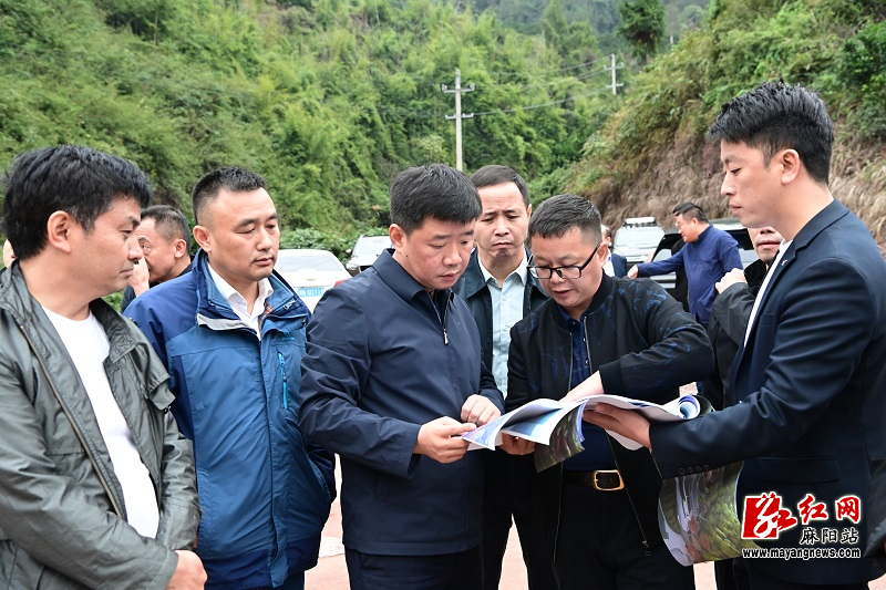 江涛到隆家堡乡调研天沐温泉（云端温泉）项目建设工作