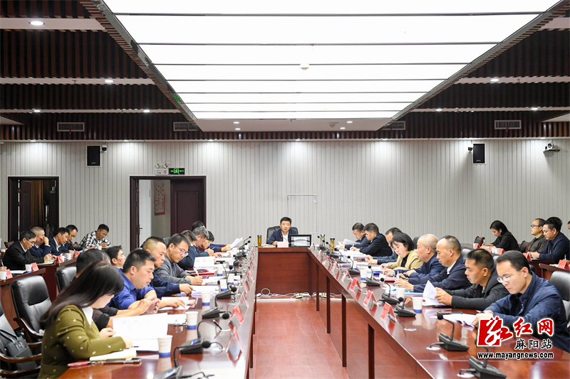江涛主持召开全县高质量发展主要指标及项目大谋划调度会