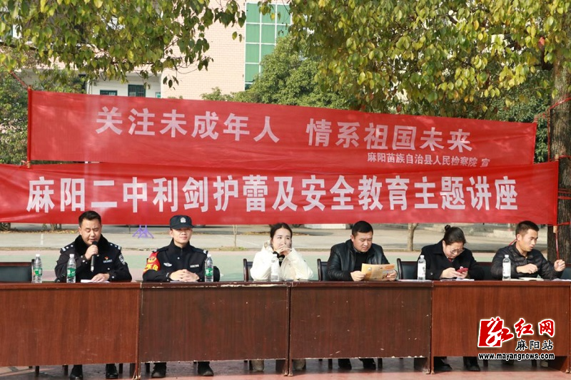 麻阳第二中学开展与她同行守护未成年人健康成长主题活动