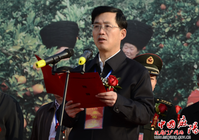 县委书记胡佳武向开幕式致辞